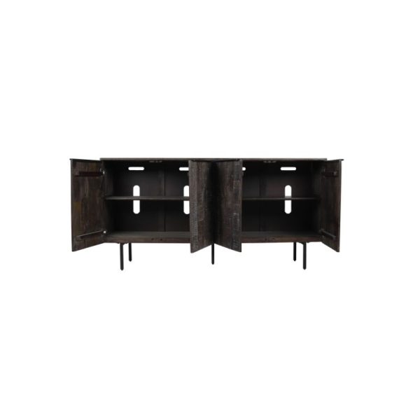 Best Quality Ula 4 Door Sideboard KD-Carbon By Best Price Furniture