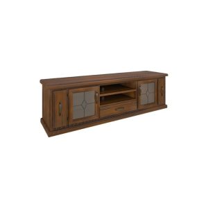 Jackson Low TV Unit 2 Door, 1 Drawer, & 2 Pull Out CD Storage By Best Price Furniture