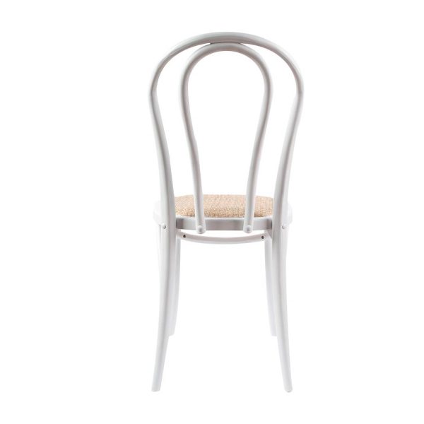 Back View Wyatt White Dining Chair By Best Price Furniture