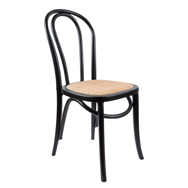 Side View Wyatt Black Dining Chair By Best Price Furniture