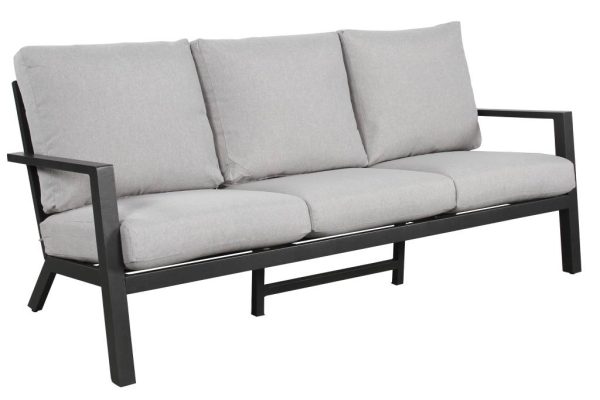 Three seater Madelyn SOFA SET-CHARCOAL/GREY by best price furniture outlet